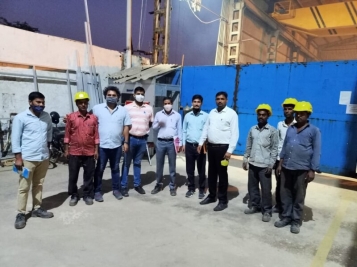 Indian railways visit/inspection at SIPL