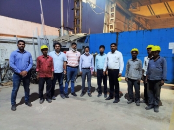 Indian railways visit/inspection at SIPL
