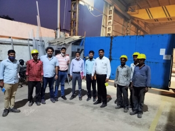 Indian railways visit/inspection at SIPL